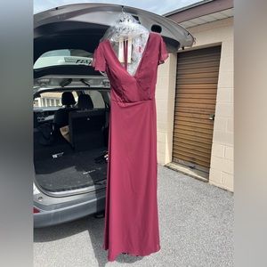 Mori Lee Burgundy Dress